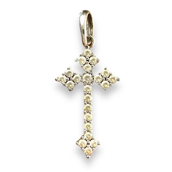 Pendant Jewelry - Vintage sterling silver 925 cross pendant